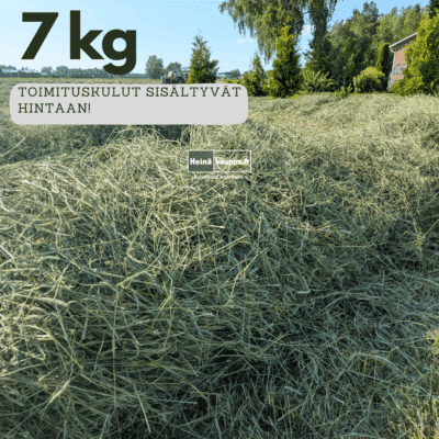 Heinää 7 kiloa noutopisteeseen